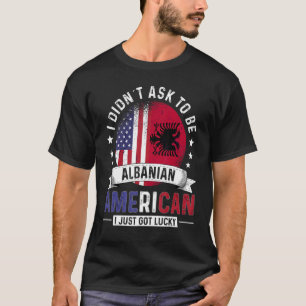 Albanian American Countries Flags Pride Albania Fl T-shirt