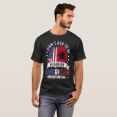 Albanian American Countries Flags Pride Albania Fl T-shirt (Voorkant volledig)
