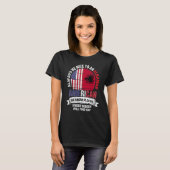 Albanian American We know Places where Albania Fla T-shirt (Voorkant volledig)
