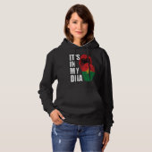 Albanian And Burkinabé Mix DNA Flag Heritage Hoodie (Voorkant volledig)