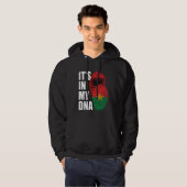 Albanian And Burkinabé Mix DNA Flag Heritage Hoodie (Voorkant volledig)
