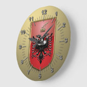 Albanian Coat of arms Grote Klok (Hoek)
