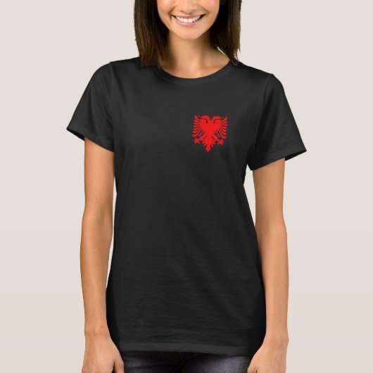 Albanian Eagle Shqiponja  Kosovo Albanian T-shirt (Voorkant)