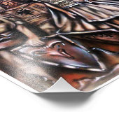 Albanian Heroes Unique Airbrush Illustration Foto Afdruk (Hoek)