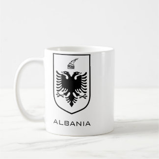Albanian National Coat of Arms Heritage Ink Koffiemok