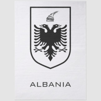 Albanian National Coat of Arms Heritage Ink Tissuepapier