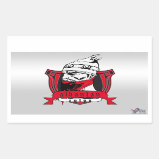 Albanian Rulez Aufkleber Rechthoekige Sticker