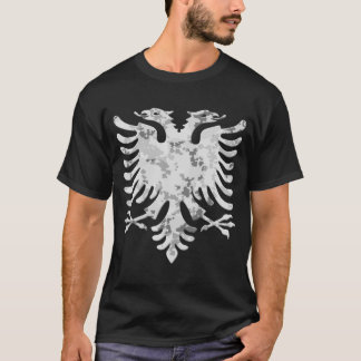 Albanian Snow Camo Eagle 3D T-shirt