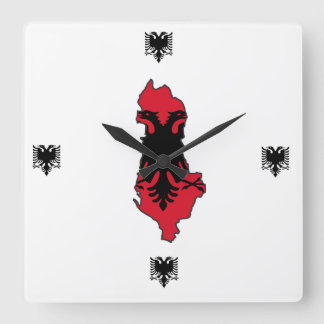 Albanian Wall Clock Vierkante Klok