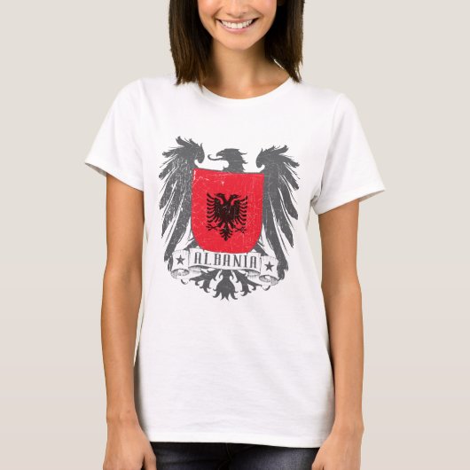 albaniasschild t-shirt (Voorkant)