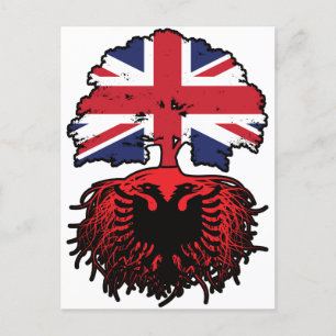 Albanië Albanees Brits Verenigd Koninkrijk Briefkaart