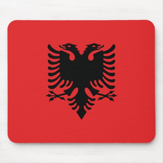Albanië (Albanees) Vlag Muismat (Voorkant)