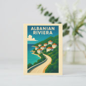  Albanië Albanese Riviera Reizen Briefkaart (Staand voorkant)