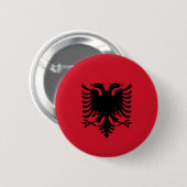 Albanië - Albanese vlag Ronde Button 5,7 Cm (Voorkant /achterkant)