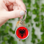 Albanië - Albanese vlag Sleutelhanger (Hand)