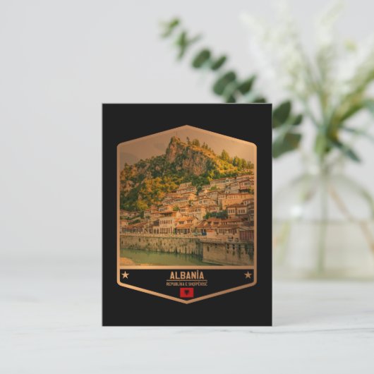 Albanië Briefkaart (Staand voorkant)