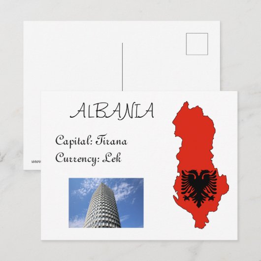 Albanië Briefkaart (Voorkant / Achterkant)