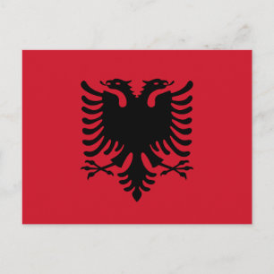 Albanië Briefkaart vlag