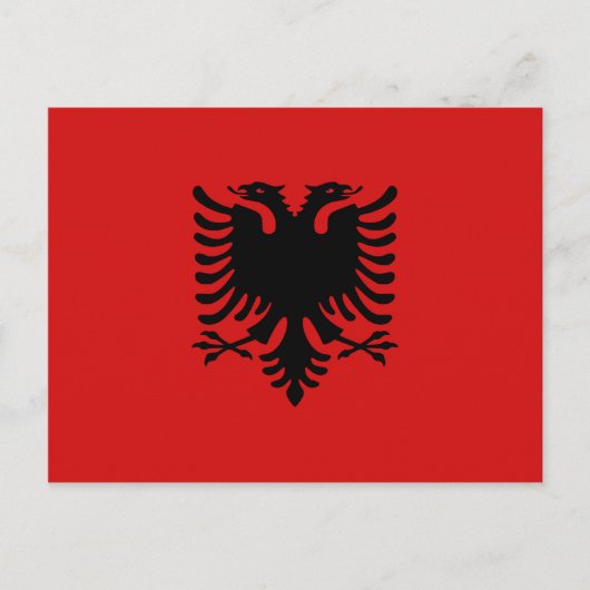 Albanië Briefkaart vlag (Voorkant)