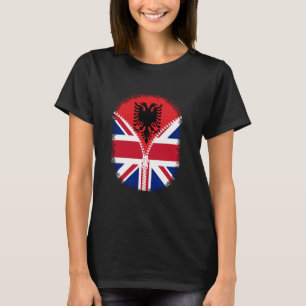 Albanië Britse Vlag - Albanees Groot-Brittannië UK T-shirt