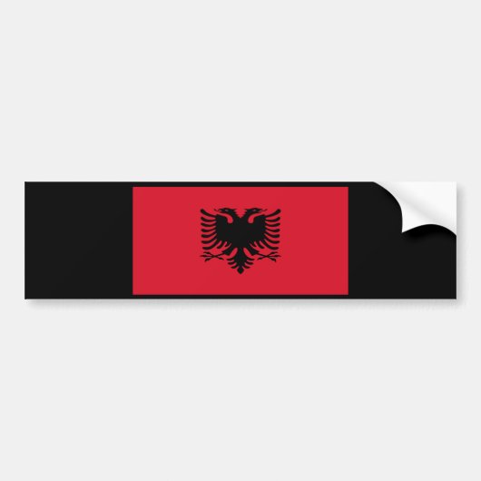 ALBANIË BUMPERSTICKER (Voorkant)