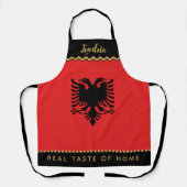 Albanië Chefs Schort, Albanese vlag Schort (Voorkant)