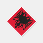 Albanië Double Eagle Napkins Servet (Hoek)