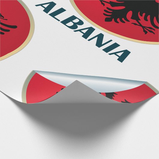 Albanië Double Headed Eagle Embleem Cadeaupapier