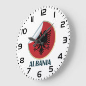 Albanië Double Headed Eagle Embleem Grote Klok (Hoek)