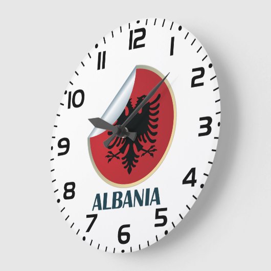 Albanië Double Headed Eagle Embleem Grote Klok (Hoek)