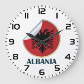 Albanië Double Headed Eagle Embleem Grote Klok (Voorkant)