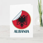 Albanië Double Headed Eagle Embleem Kaart