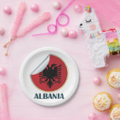 Albanië Double Headed Eagle Embleem Papieren Bordje (Feest)