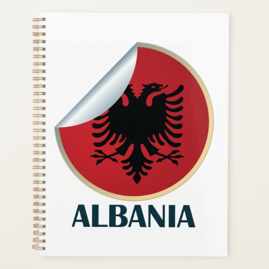 Albanië Double Headed Eagle Embleem Planner (Voorkant)