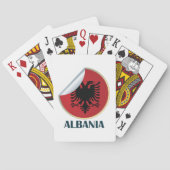 Albanië Double Headed Eagle Embleem Pokerkaarten (Achterkant)