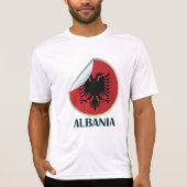 Albanië Double Headed Eagle Embleem T-shirt (Voorkant)