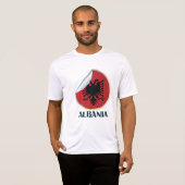 Albanië Double Headed Eagle Embleem T-shirt (Voorkant volledig)