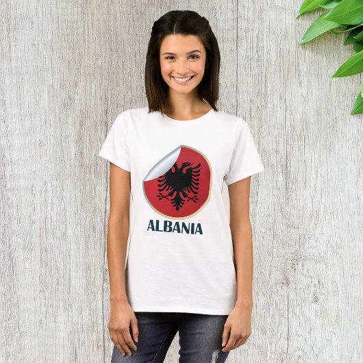 Albanië Double Headed Eagle Embleem T-shirt