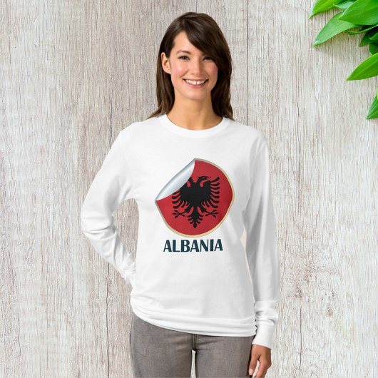 Albanië Double Headed Eagle Embleem T-shirt