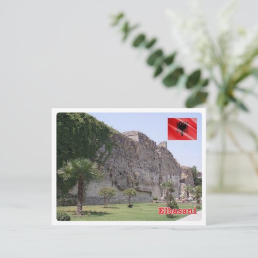Albanië - Elbasan - Briefkaart (Staand voorkant)