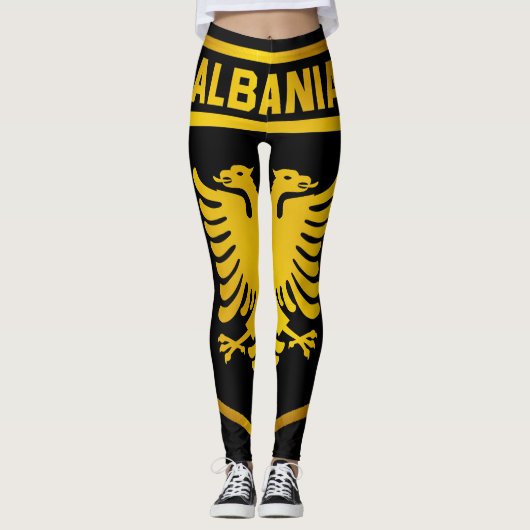 Albanië Emblem Leggings (Voorkant)