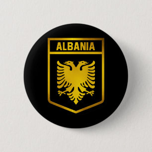Albanië Emblem Ronde Button 5,7 Cm