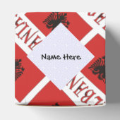 Albanië en Albanese vlag gepersonaliseerd Bedankdoosjes (Bovenkant)