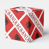 Albanië en Albanese vlag gepersonaliseerd Bedankdoosjes (Achterkant)