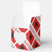 Albanië en Albanese vlag gepersonaliseerd Bedankdoosjes (Geopend)