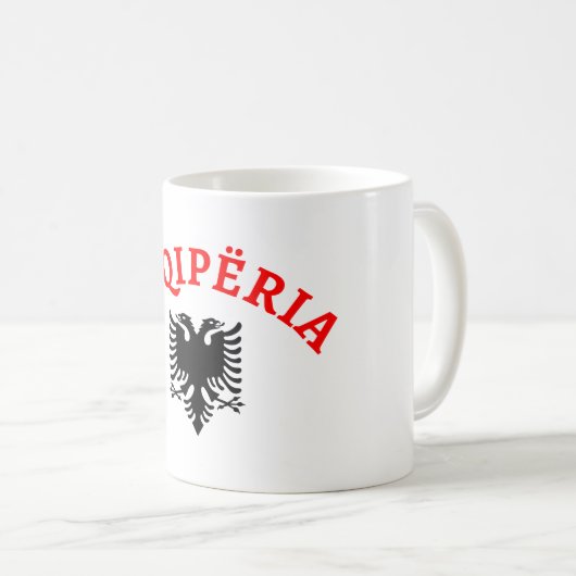 Albanië en arend - Shqiperia dhe shqiponja Koffiemok (Voorkant rechts)