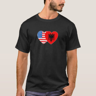 Albanië en de Verenigde Staten met de tweekleppige T-shirt
