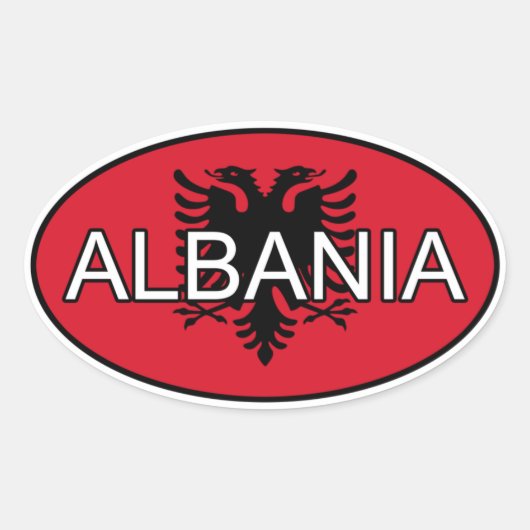 Albanië Euro Sticker (Voorkant)