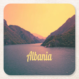 Albanië Europe Beach Balkanschiereiland Kartonnen Onderzetters