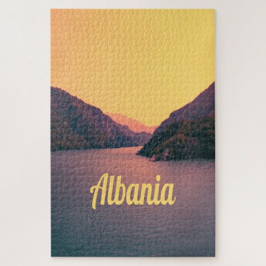 Albanië Europe Beach Balkanschiereiland Legpuzzel (Verticaal)